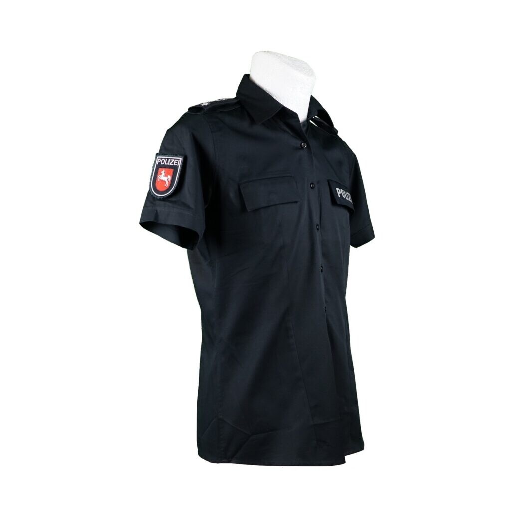 Bluse dunkelblau kurzarm 3