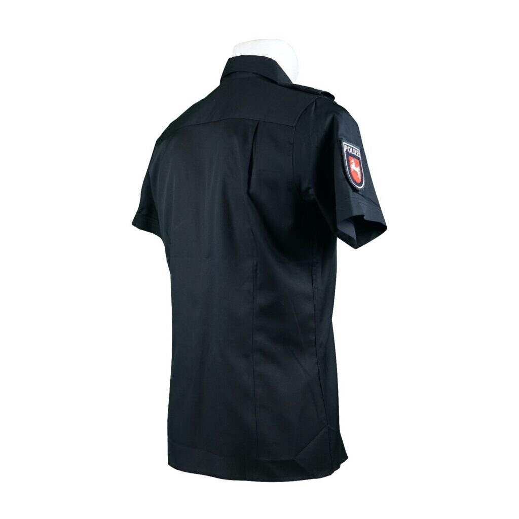 Bluse dunkelblau kurzarm 5