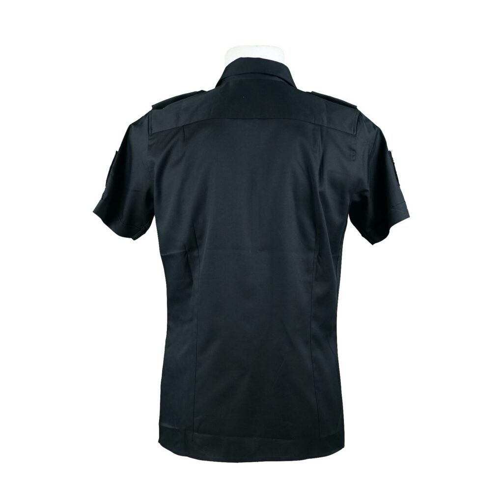 Bluse dunkelblau kurzarm 6