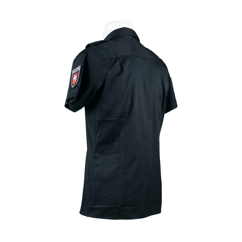 Bluse dunkelblau kurzarm 7