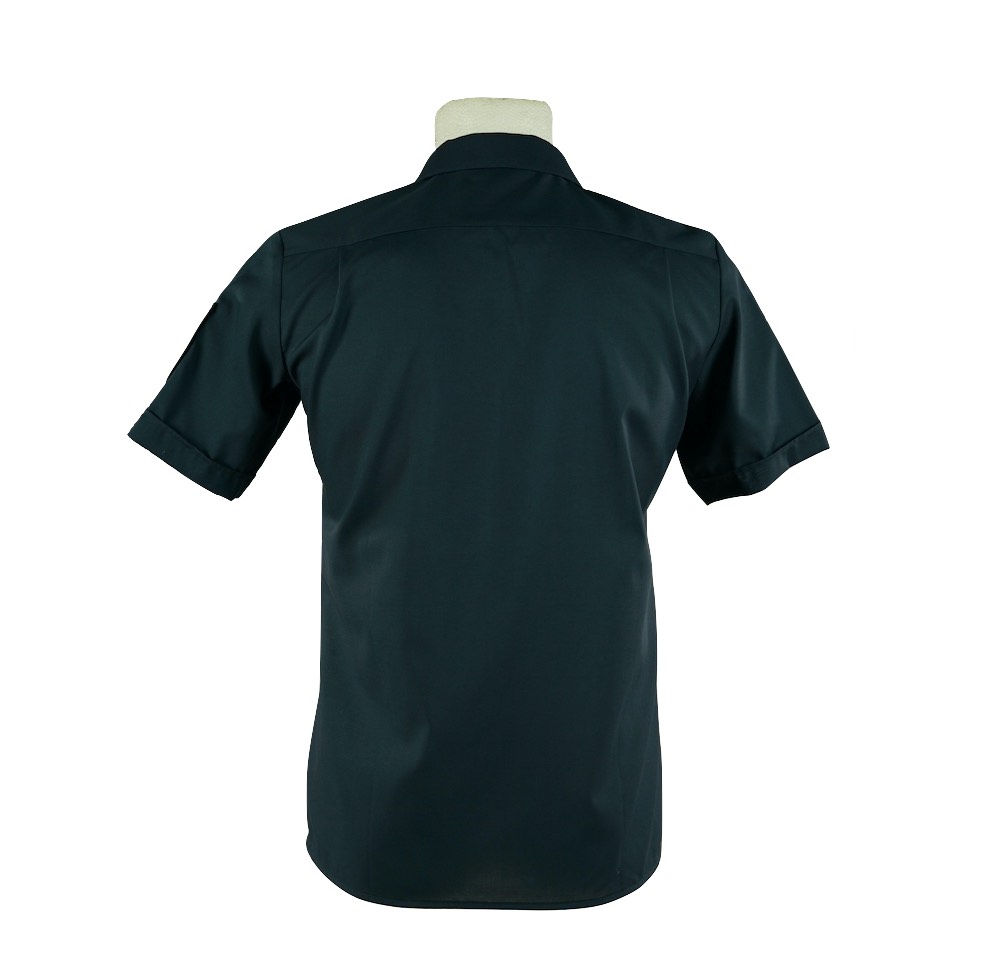 Bluse mittelblau kurzarm, Modell 2025 6