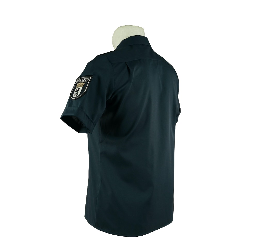 Bluse mittelblau kurzarm, Modell 2025 7