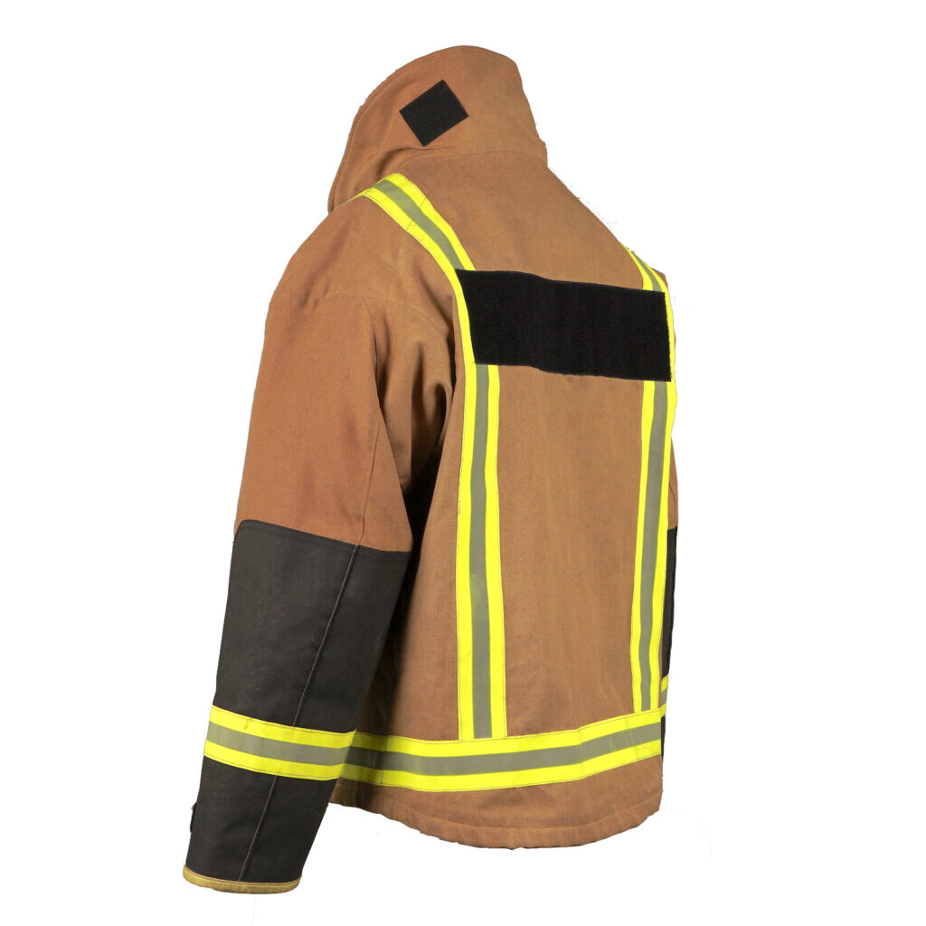 Feuerwehrjacke PbI mit schwarzen Ärmelschonern 5