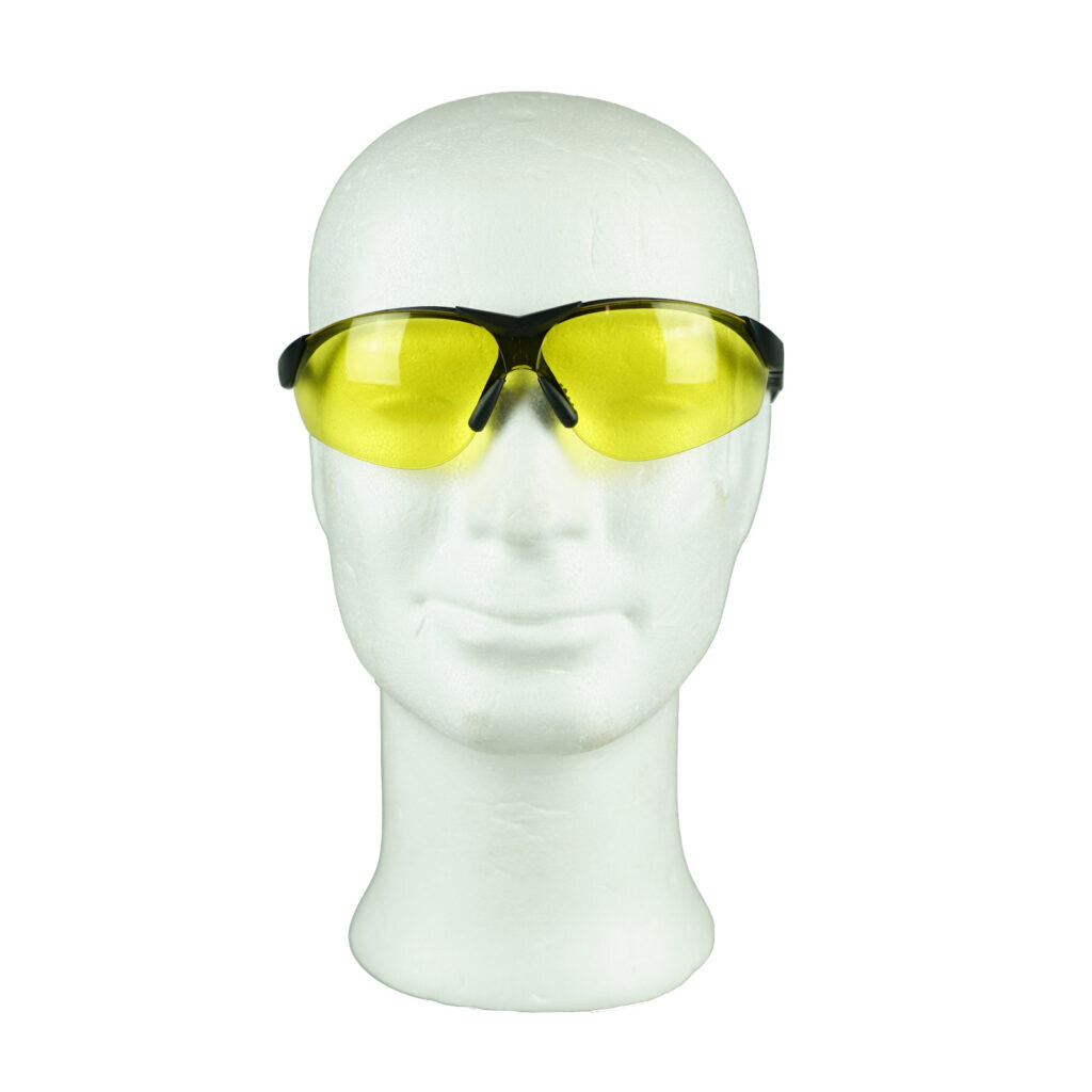 Schutzbrille mit Bügel gelbes Glas