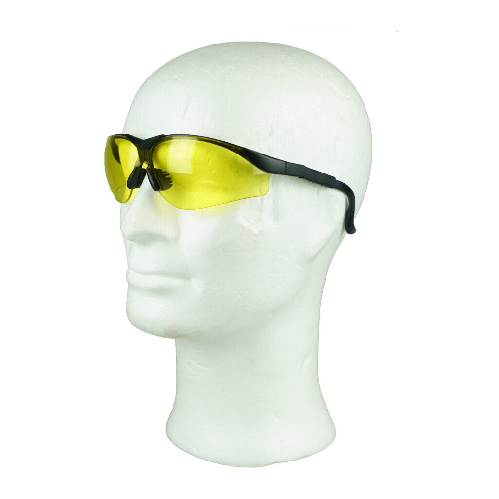 Schutzbrille mit Bügel gelbes Glas 3
