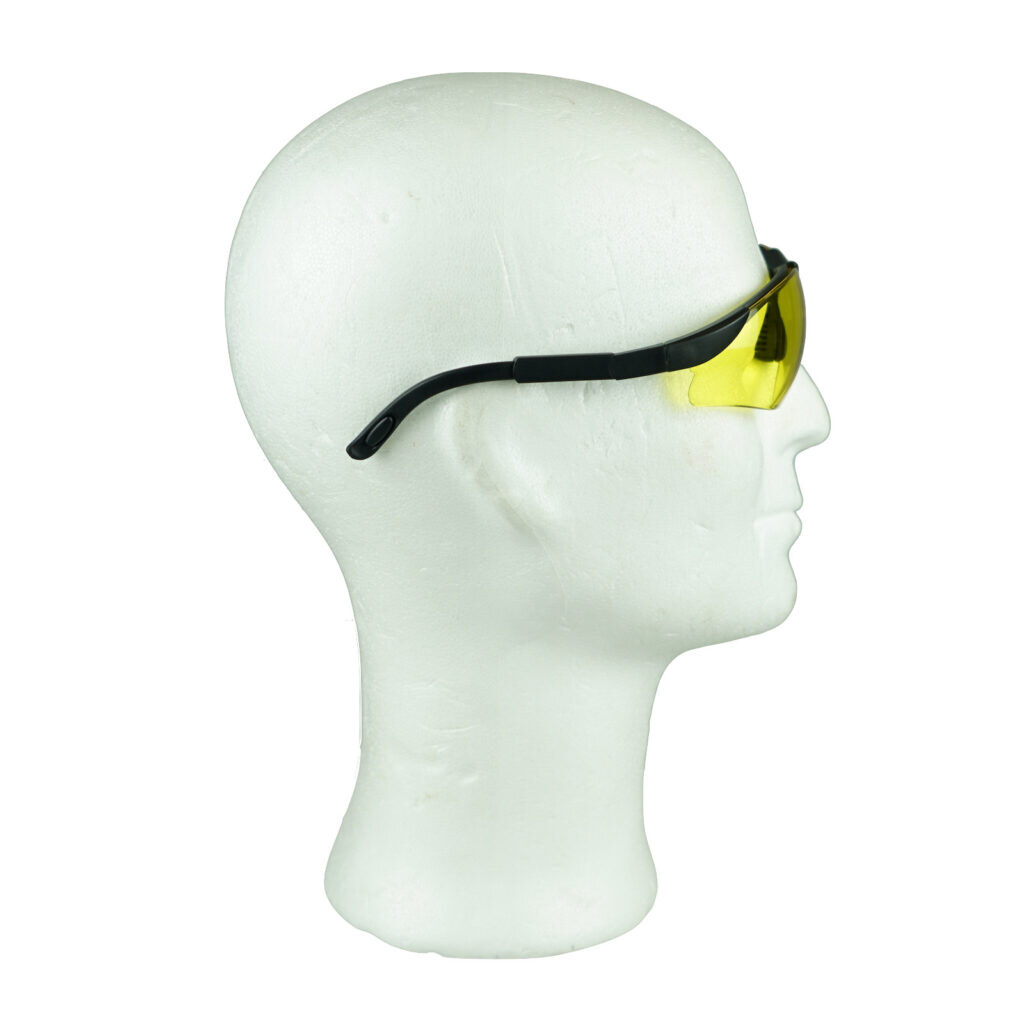 Schutzbrille mit Bügel gelbes Glas 8