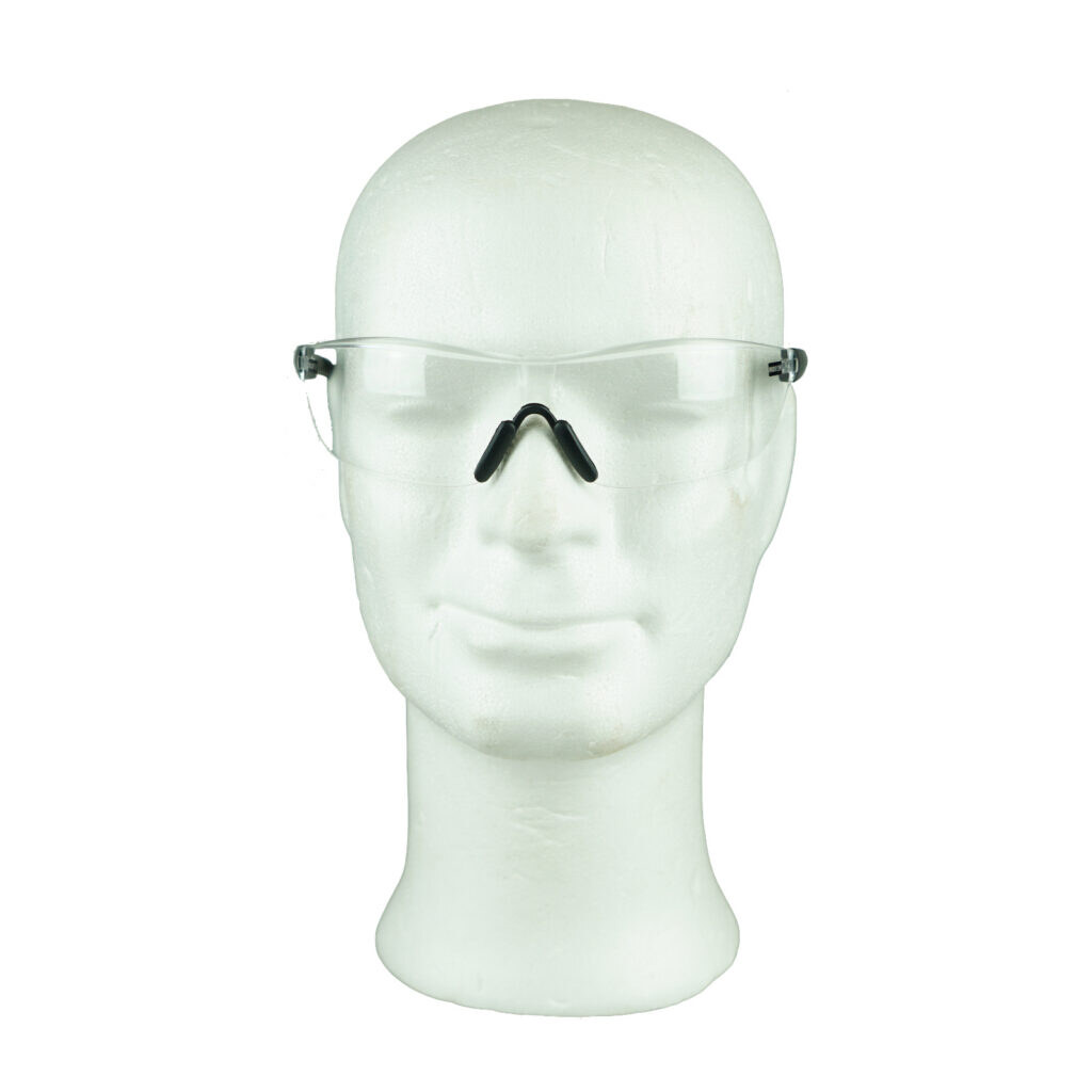 Schutzbrille mit Bügel weißem Glas 2