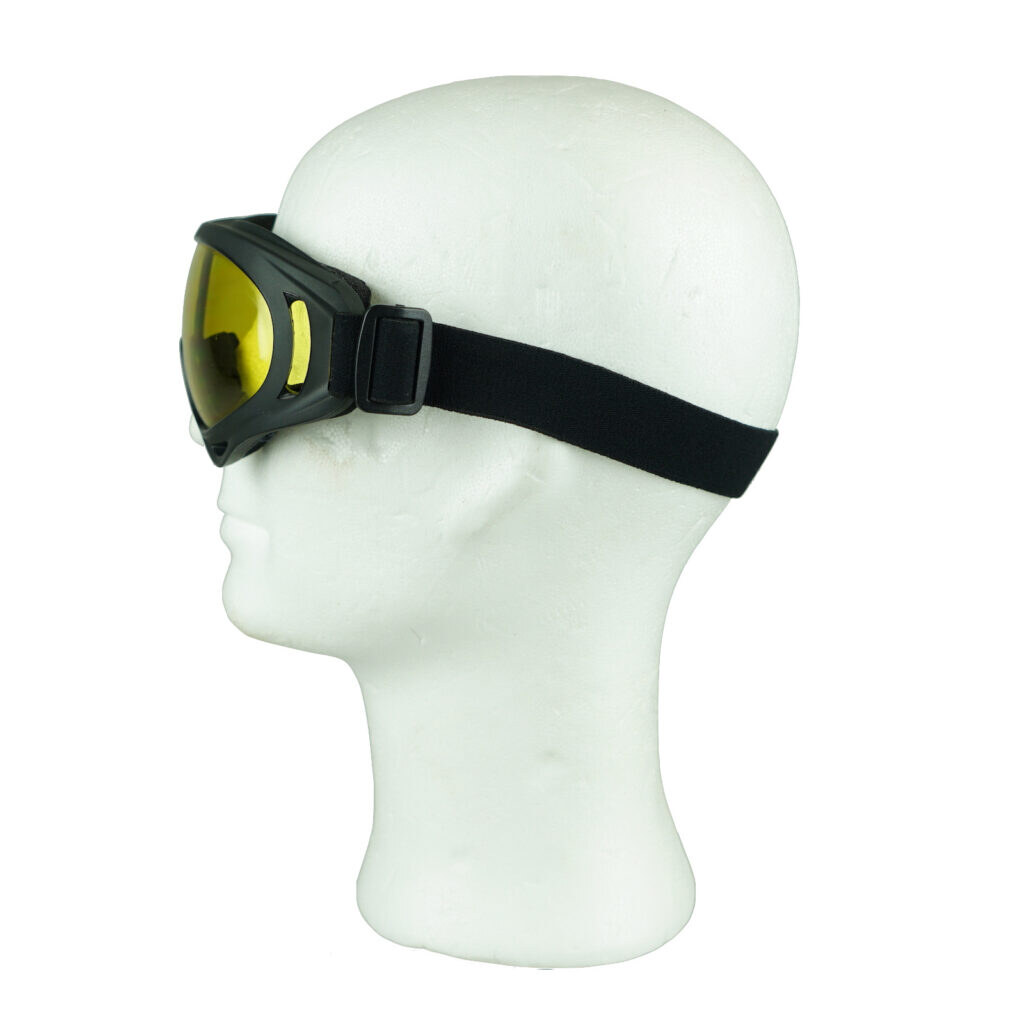 Schutzbrille mit Gummizug gelbes Glas 4
