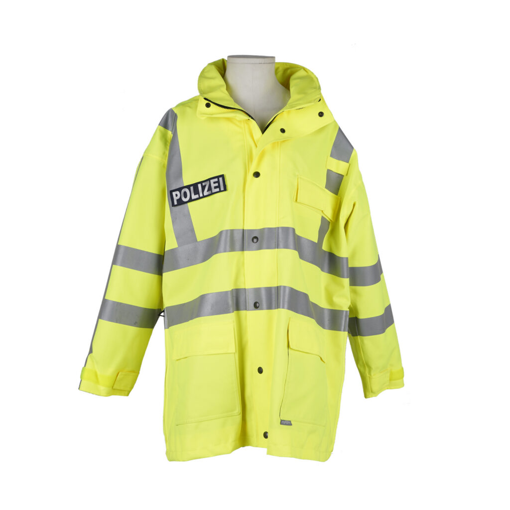 Warnschutzjacke Polizei gelb, lang