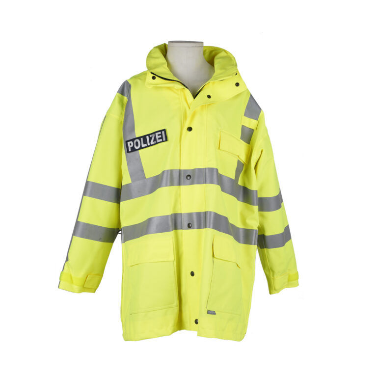 Warnschutzjacke Polizei gelb, lang