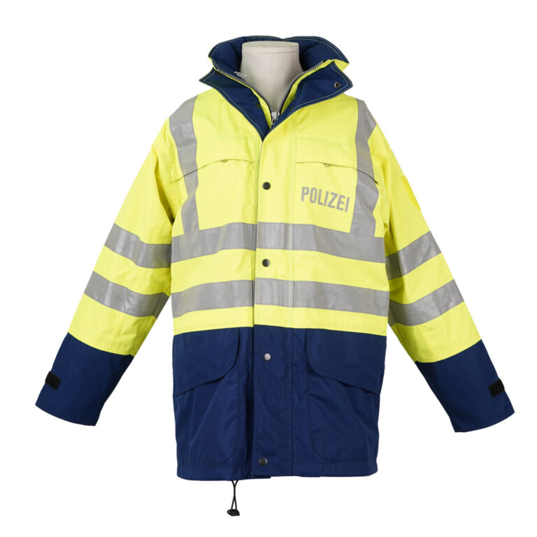 Warnschutzjacke, leuchtgelb/navy