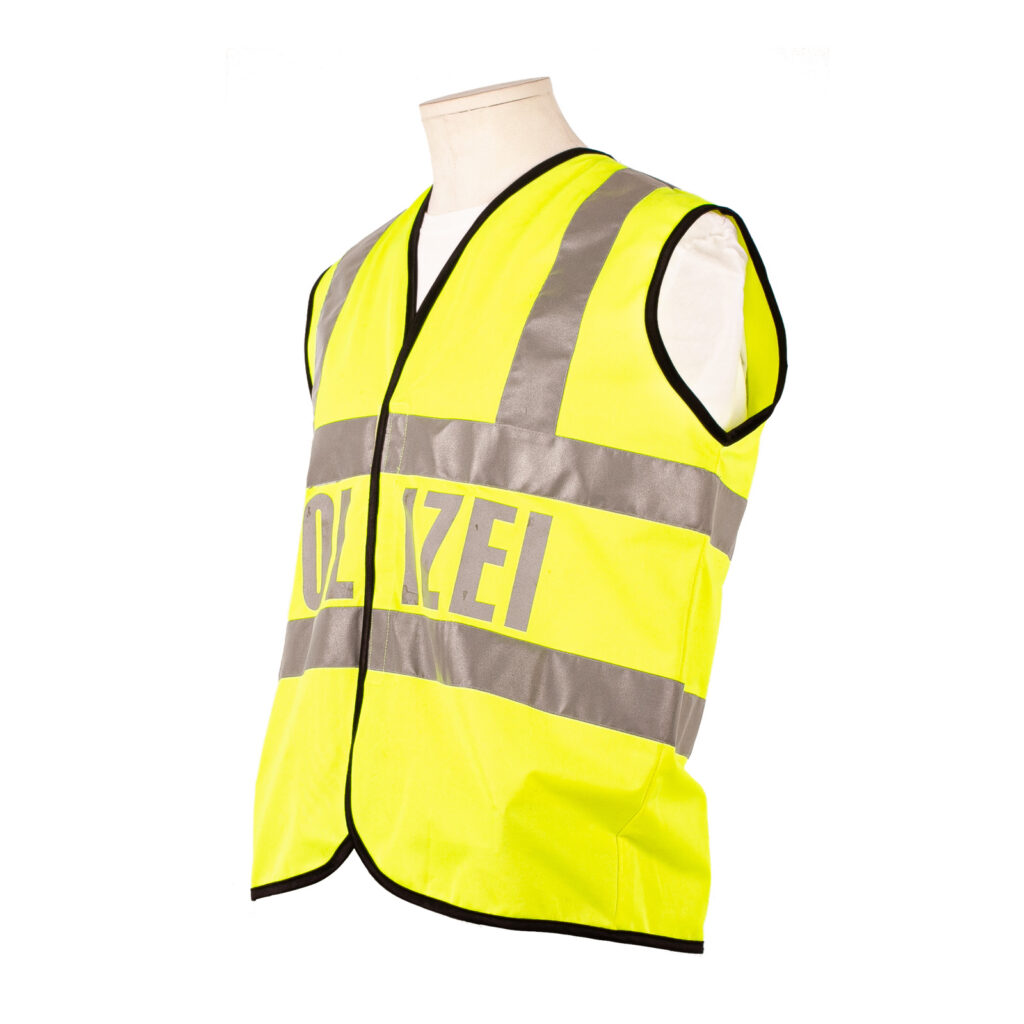 Warnweste gelb silberreflex Streifen 3