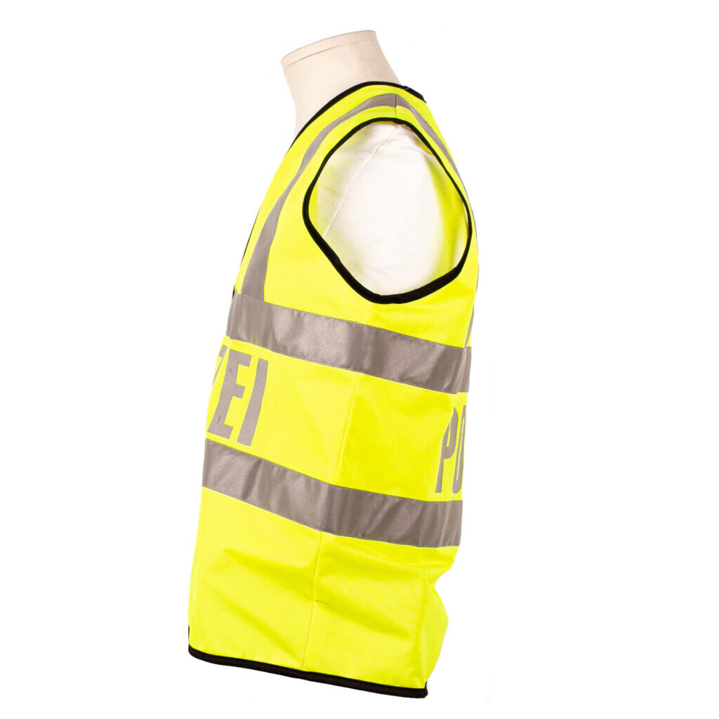 Warnweste gelb silberreflex Streifen 4