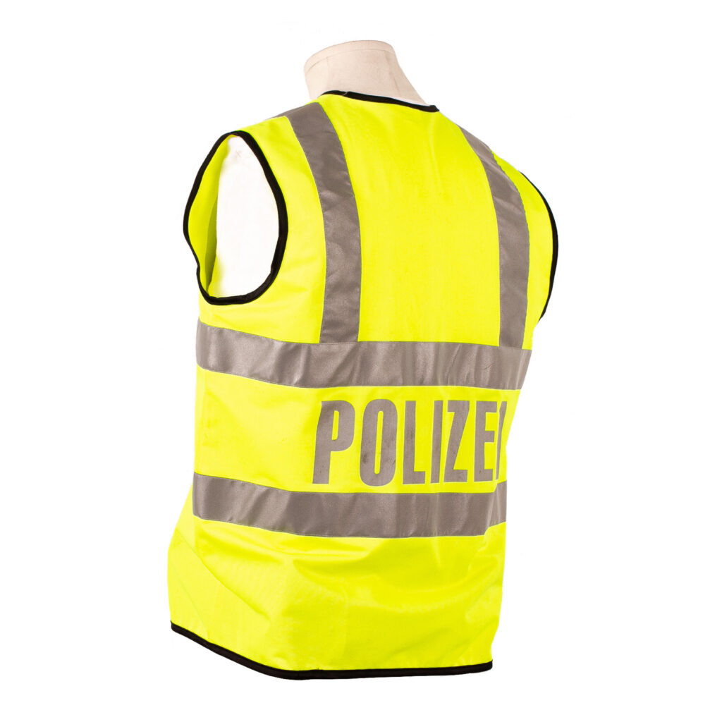 Warnweste gelb silberreflex Streifen 5