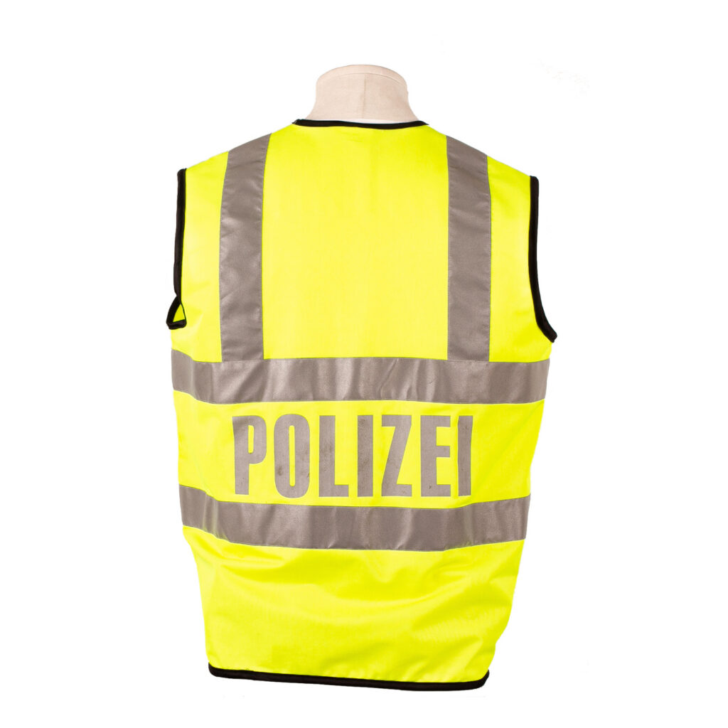 Warnweste gelb silberreflex Streifen 6