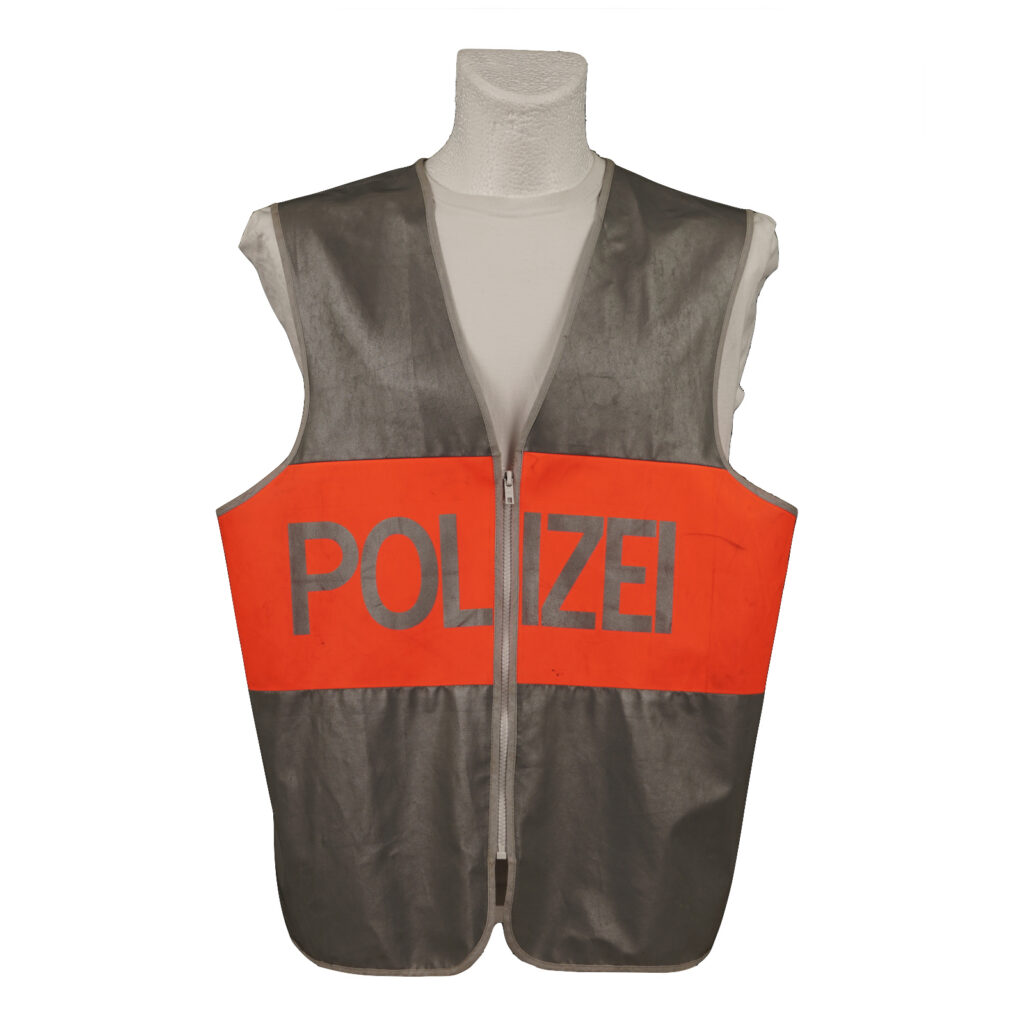 Warnweste silbergrau-orange 2
